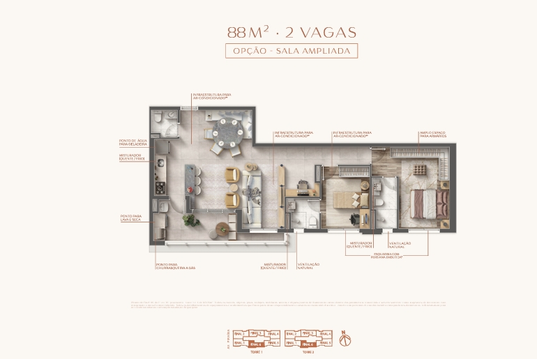 Imagem Apartamento com 3 Quartos à Venda, 88 m² em Centro Comercial Jubran - Barueri
