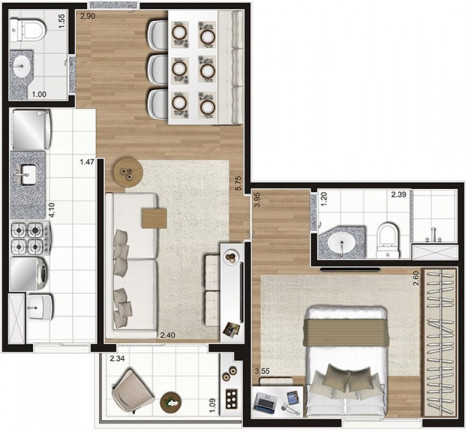 Imagem Apartamento com 3 Quartos à Venda, 68 m² em Brás - São Paulo Imagem Apartamento com 3 Quartos à Venda, 68 m² em Brás - São Paulo