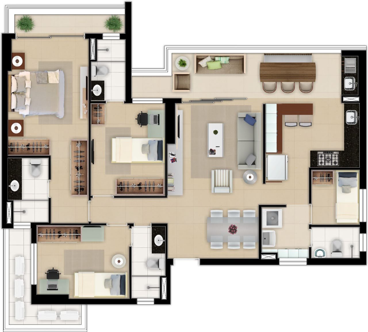 Imagem Apartamento com 3 Quartos à Venda, 95 m²em Meireles - Fortaleza