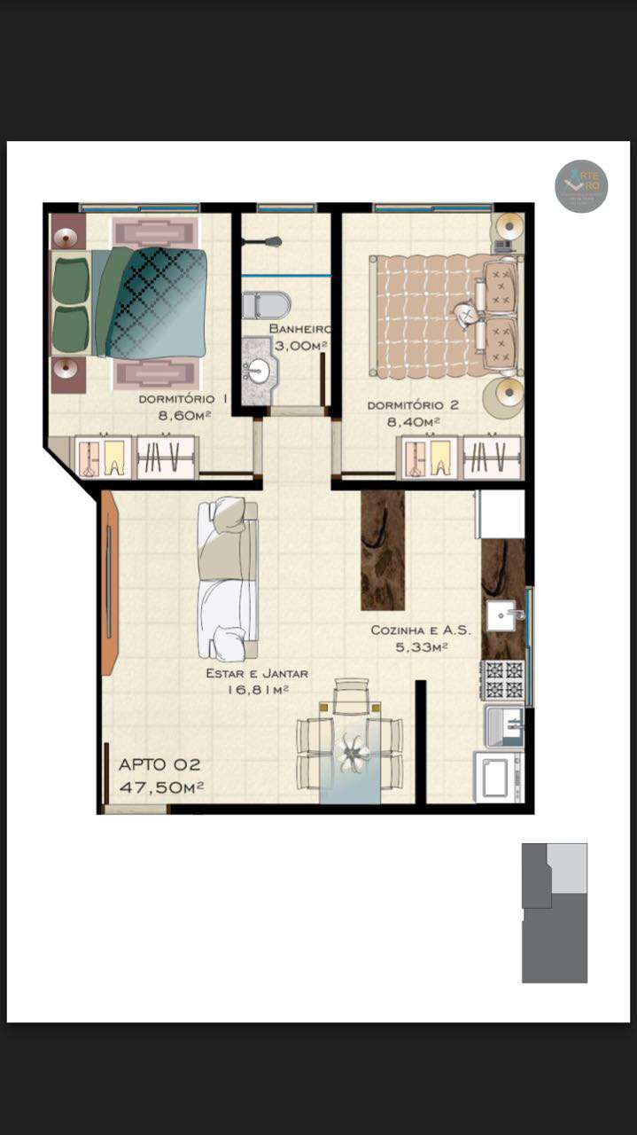 Imagem Apartamento com 2 Quartos à Venda, 51 m² em Ingleses Do Rio Vermelho - Florianópolis Imagem Apartamento com 2 Quartos à Venda, 51 m² em Ingleses Do Rio Vermelho - Florianópolis
