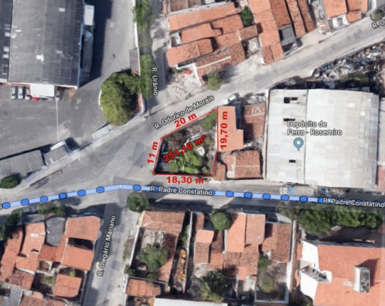 Imagem Terreno para Alugar, 251 m² em Jacarecanga - Fortaleza