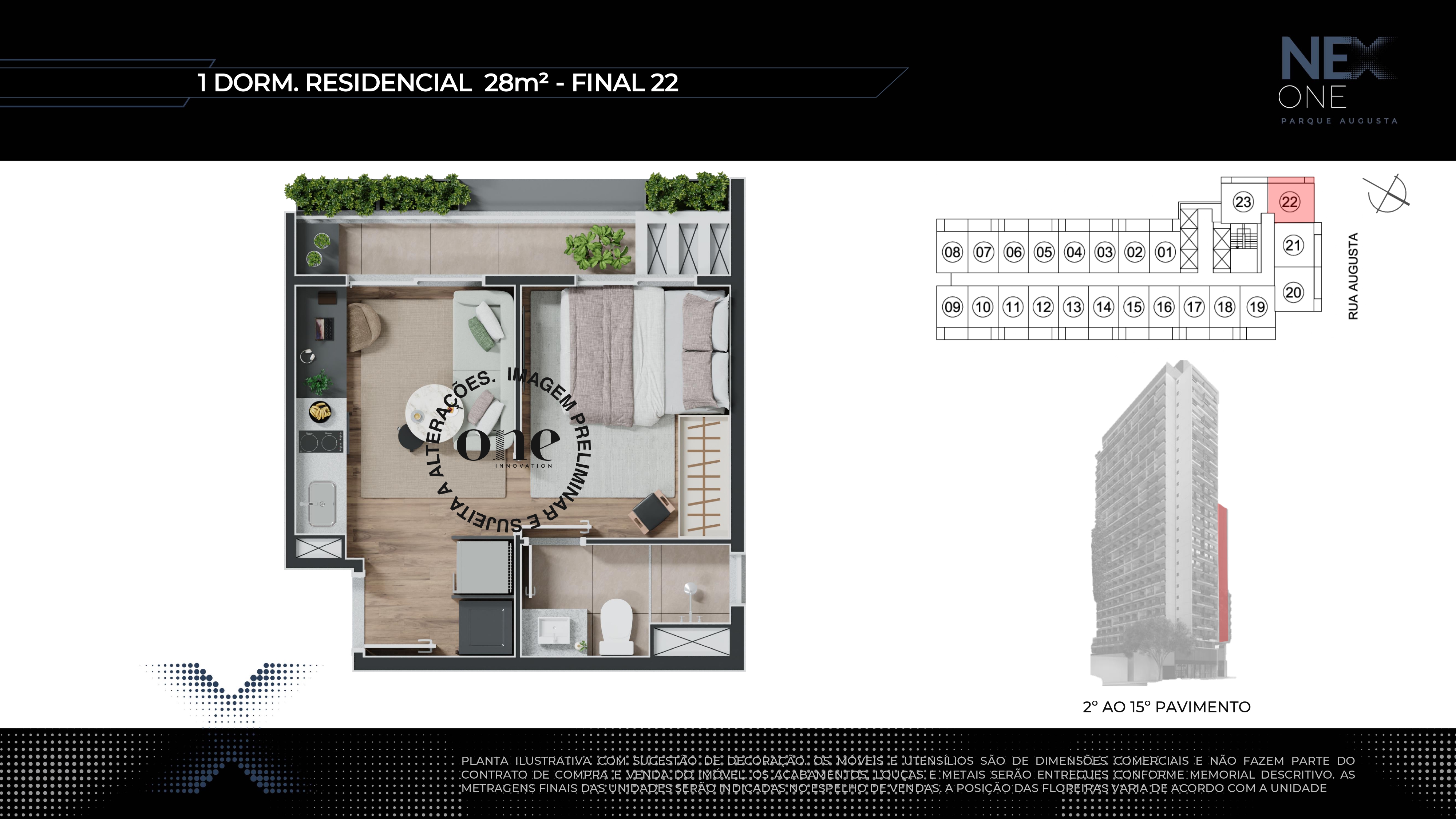Imagem Apartamento com 1 Quarto à Venda, 26 m²em Consolação - São Paulo Imagem Apartamento com 1 Quarto à Venda, 26 m²em Consolação - São Paulo