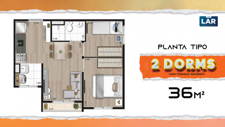Imagem Apartamento com 2 Quartos à Venda, 37 m² em Água Branca - São Paulo