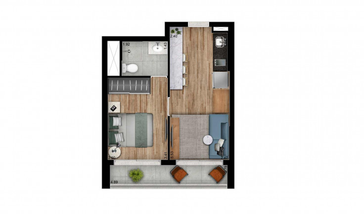 Imagem Apartamento à Venda, 25 m² em Perdizes - São Paulo Imagem Apartamento à Venda, 25 m² em Perdizes - São Paulo