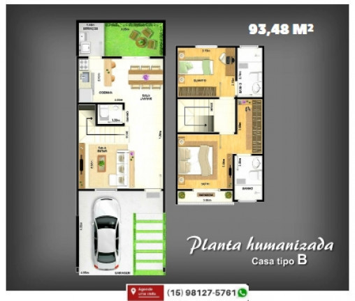 Imagem Casa de Condomínio com 2 Quartos à Venda, 93 m² em Jardim Simus - Sorocaba