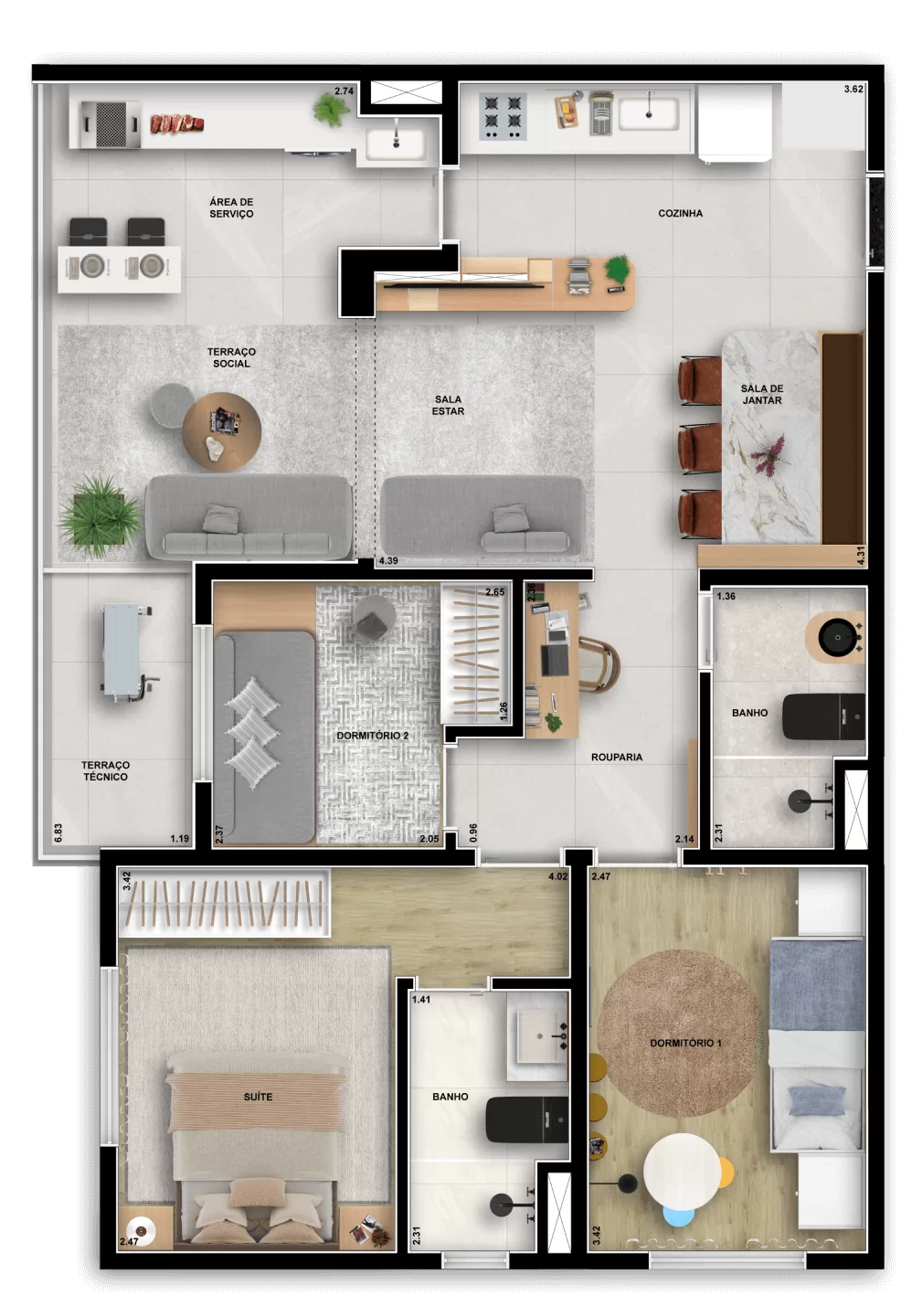 Imagem Apartamento com 2 Quartos à Venda ou Temporada, 61 m²em São Judas - São Paulo