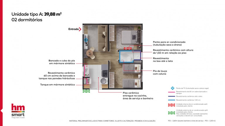 Imagem Apartamento com 2 Quartos à Venda, 39 m² em Porteira Preta - Mogi das Cruzes