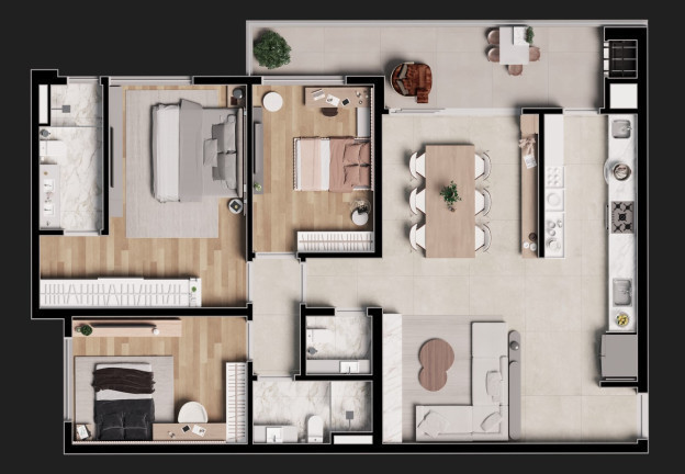 Imagem Apartamento com 3 Quartos à Venda,  em Vila Izabel - Curitiba
