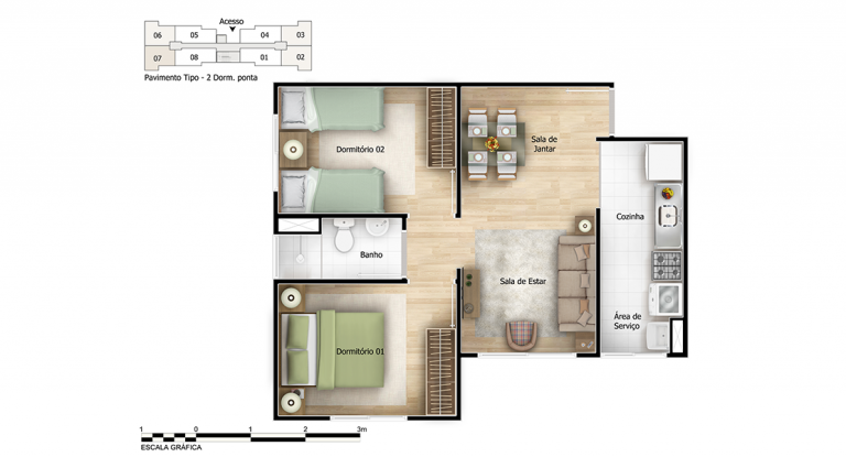 Imagem Apartamento com 2 Quartos à Venda, 42 m² em Jardim São Savério - São Paulo Imagem Apartamento com 2 Quartos à Venda, 42 m² em Jardim São Savério - São Paulo