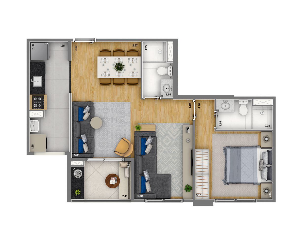Imagem Apartamento com 2 Quartos à Venda, 56 m²em Vila Andrade - São Paulo Imagem Apartamento com 2 Quartos à Venda, 56 m²em Vila Andrade - São Paulo