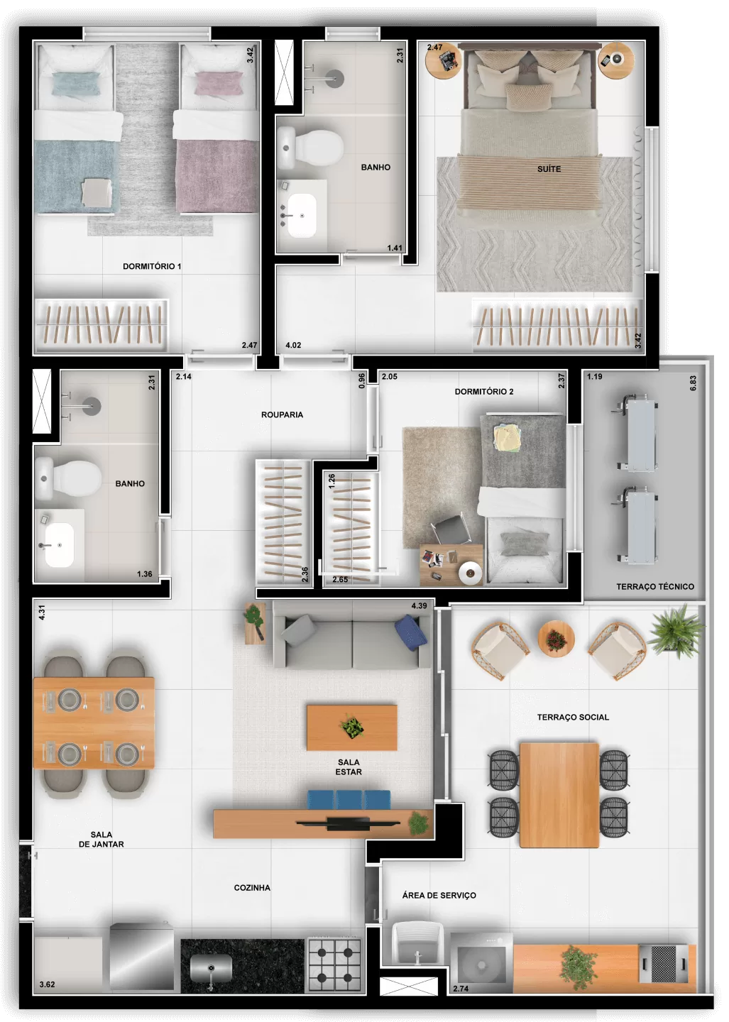 Imagem Apartamento com 2 Quartos à Venda ou Temporada, 61 m²em São Judas - São Paulo