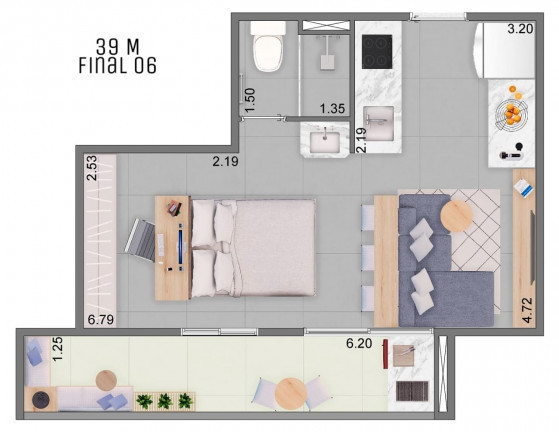 Imagem Apartamento com 1 Quarto à Venda, 28 m² em Chácara Seis de Outubro - São Paulo