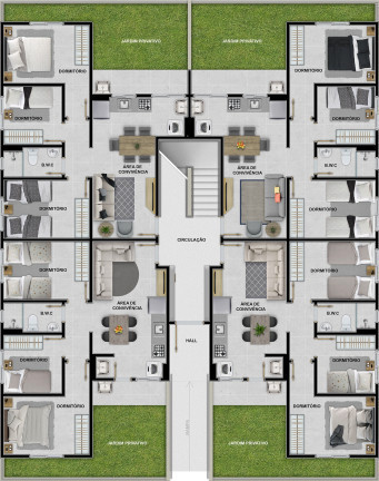 Imagem Apartamento com 2 Quartos à Venda, em Mina União - Criciúma Imagem Apartamento com 2 Quartos à Venda, em Mina União - Criciúma