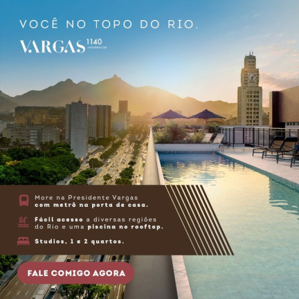 Imagem Apartamento com 1 Quarto à Venda, 34 m² em Centro - Rio de Janeiro