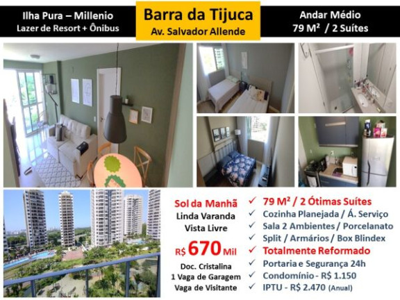Imagem Apartamento com 2 Quartos à Venda, 79 m² em Barra da Tijuca - Rio de Janeiro