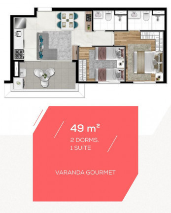 Imagem Apartamento com 2 Quartos à Venda, 50 m² em Barra Funda - São Paulo Imagem Apartamento com 2 Quartos à Venda, 50 m² em Barra Funda - São Paulo