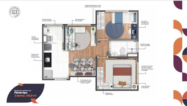 Imagem Apartamento com 2 Quartos à Venda, 40 m²em Vila Nova Cintra - Mogi das Cruzes Imagem Apartamento com 2 Quartos à Venda, 40 m²em Vila Nova Cintra - Mogi das Cruzes