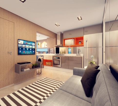 Imagem Studio com 1 Quarto à Venda, 24 m² em Centro - Osasco