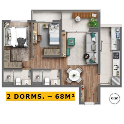 Imagem Apartamento com 2 Quartos à Venda, 68 m² em Butantã - São Paulo