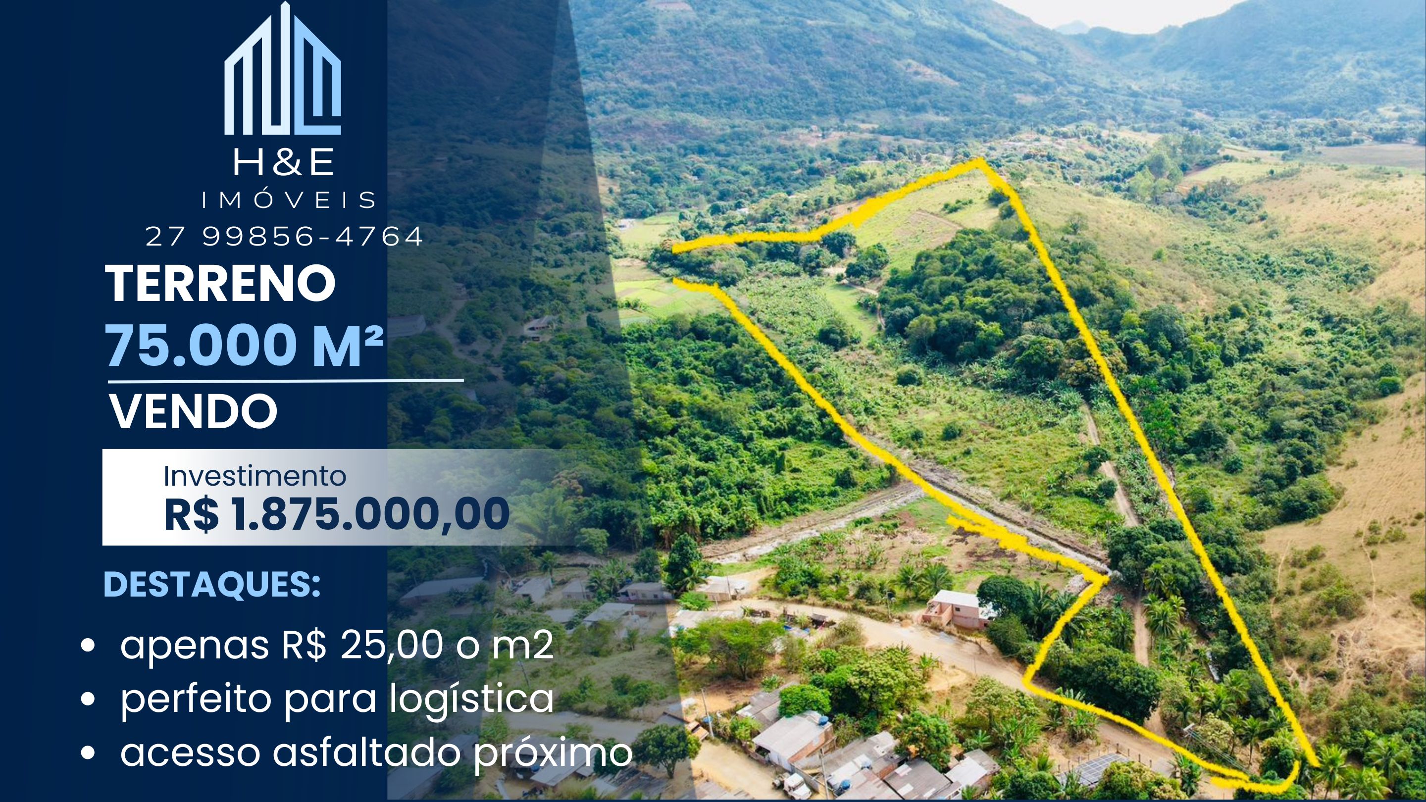 Terreno à Venda, 75 m²em Nova Campo Grande - Cariacica