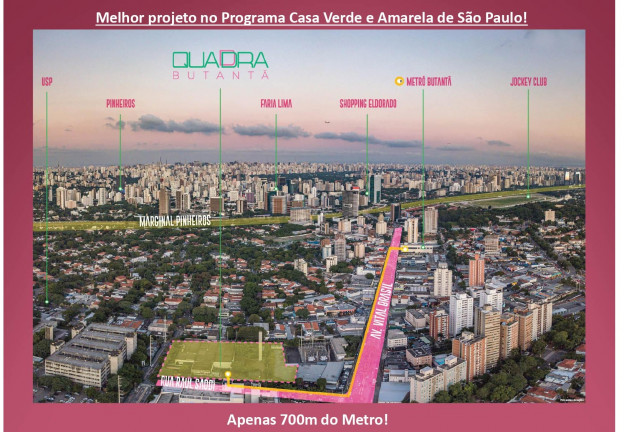 Imagem Apartamento com 2 Quartos à Venda, 44 m² em Butantã - São Paulo