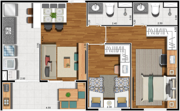 Imagem Apartamento com 2 Quartos à Venda, 59 m²em Vila Londrina Votupoca - Barueri Imagem Apartamento com 2 Quartos à Venda, 59 m²em Vila Londrina Votupoca - Barueri