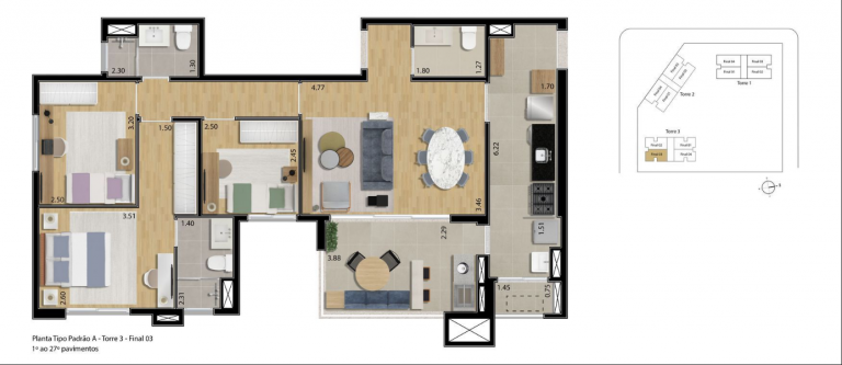 Imagem Apartamento com 3 Quartos à Venda, 116 m² em Vila Mogilar - Mogi das Cruzes