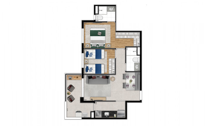 Imagem Apartamento com 3 Quartos à Venda, 70 m² em Ferreira - São Paulo Imagem Apartamento com 3 Quartos à Venda, 70 m² em Ferreira - São Paulo