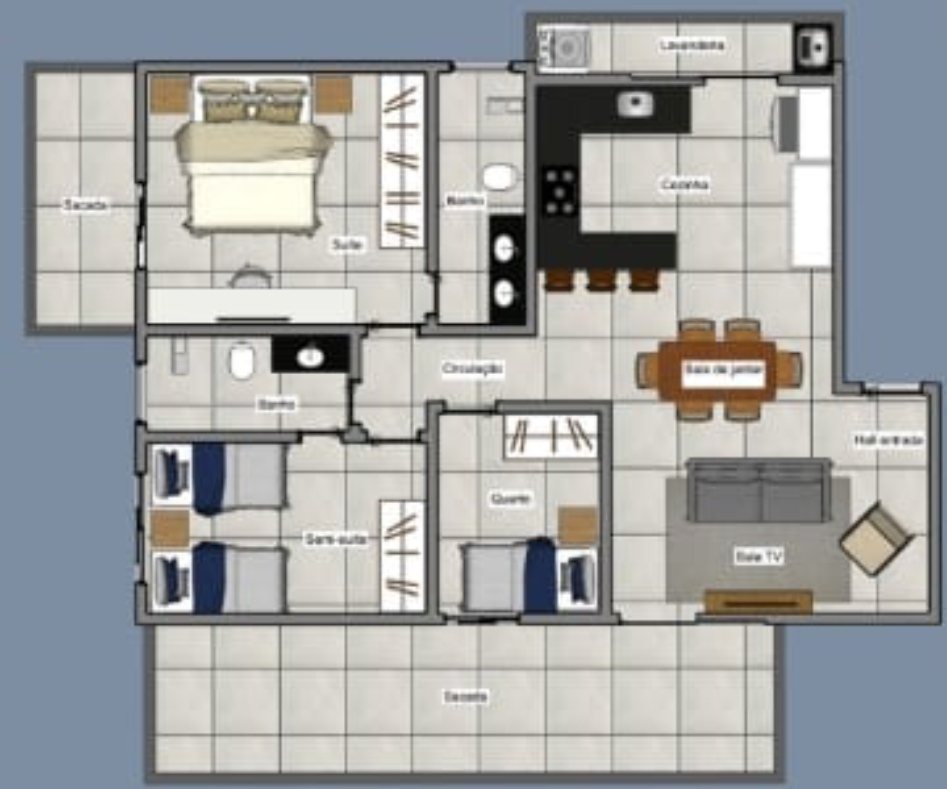 Imagem Apartamento com 3 Quartos à Venda, 100 m²em Novo Mundo - Uberlândia Imagem Apartamento com 3 Quartos à Venda, 100 m²em Novo Mundo - Uberlândia