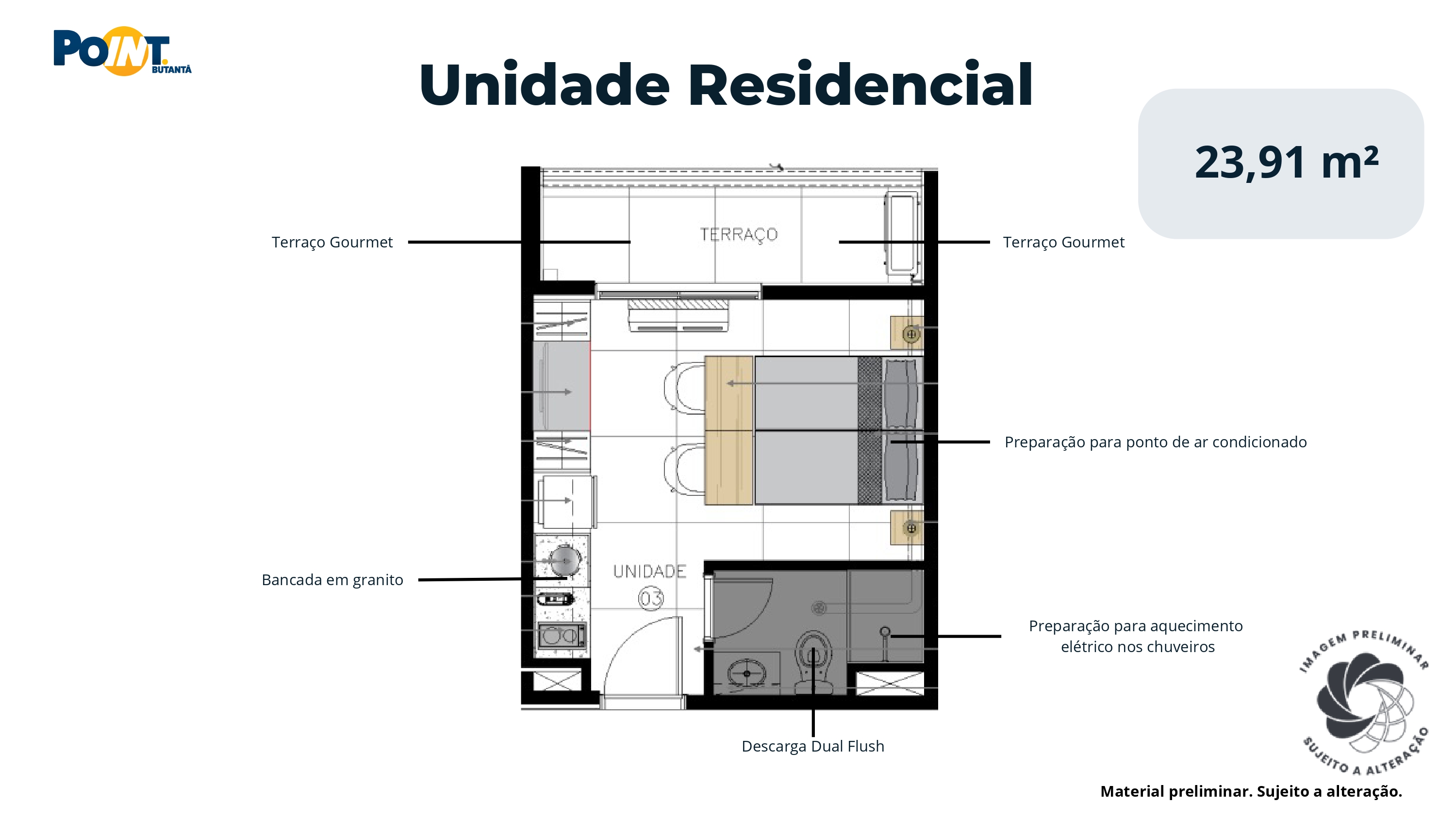Imagem Studio com 1 Quarto à Venda, 24 m²em Butantã - São Paulo