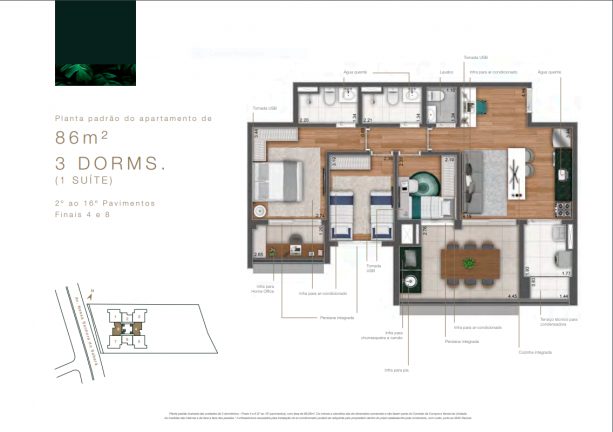 Imagem Apartamento com 2 Quartos à Venda, 69 m² em Vila Sofia - São Paulo