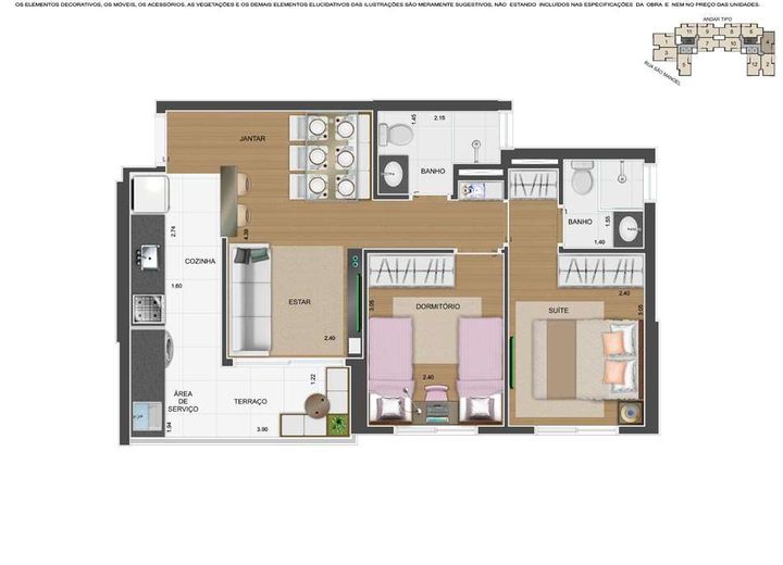 Imagem Apartamento com 2 Quartos à Venda, 50 m² em Centro - Diadema