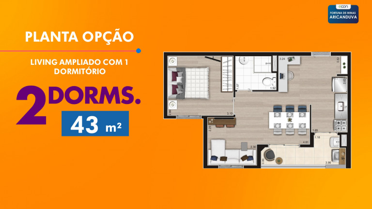 Imagem Apartamento com 2 Quartos à Venda, 43 m² em Jardim Arize - São Paulo