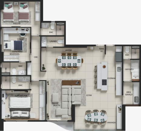 Imagem Apartamento com 4 Quartos à Venda, 132 m² em Boa Viagem - Recife