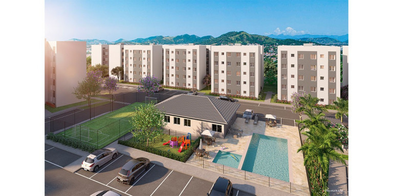 Imagem Apartamento com 2 Quartos à Venda, 44 m² em Campo Grande - Rio de Janeiro