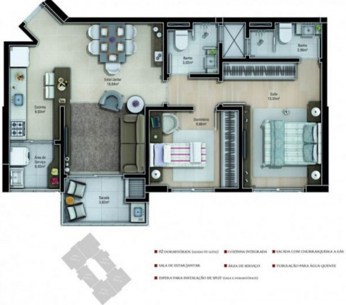 Imagem Apartamento com 3 Quartos à Venda, 160 m² em Centro - Criciúma Imagem Apartamento com 3 Quartos à Venda, 160 m² em Centro - Criciúma