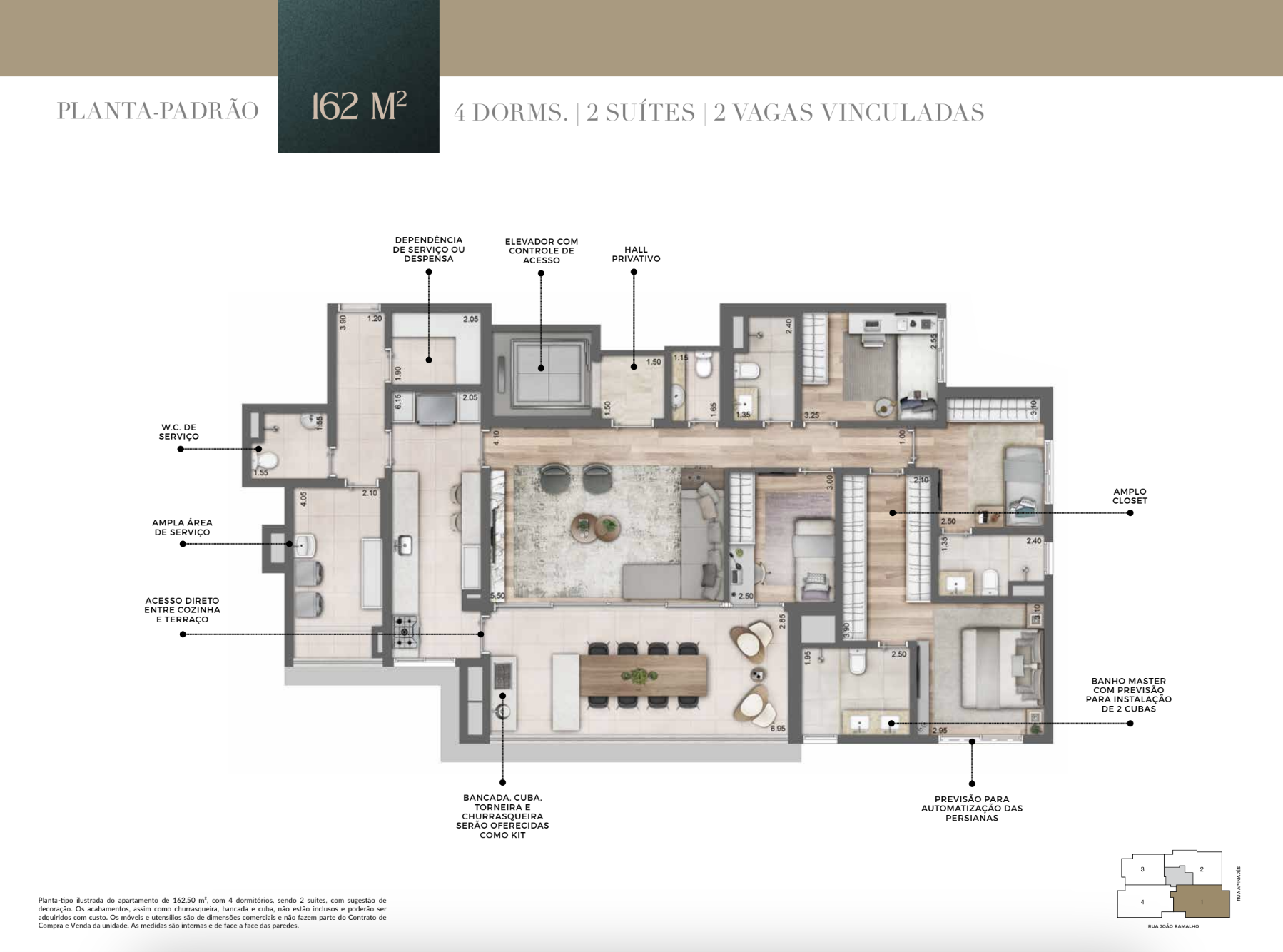 Imagem Apartamento com 3 Quartos à Venda, 135 m²em Perdizes - São Paulo