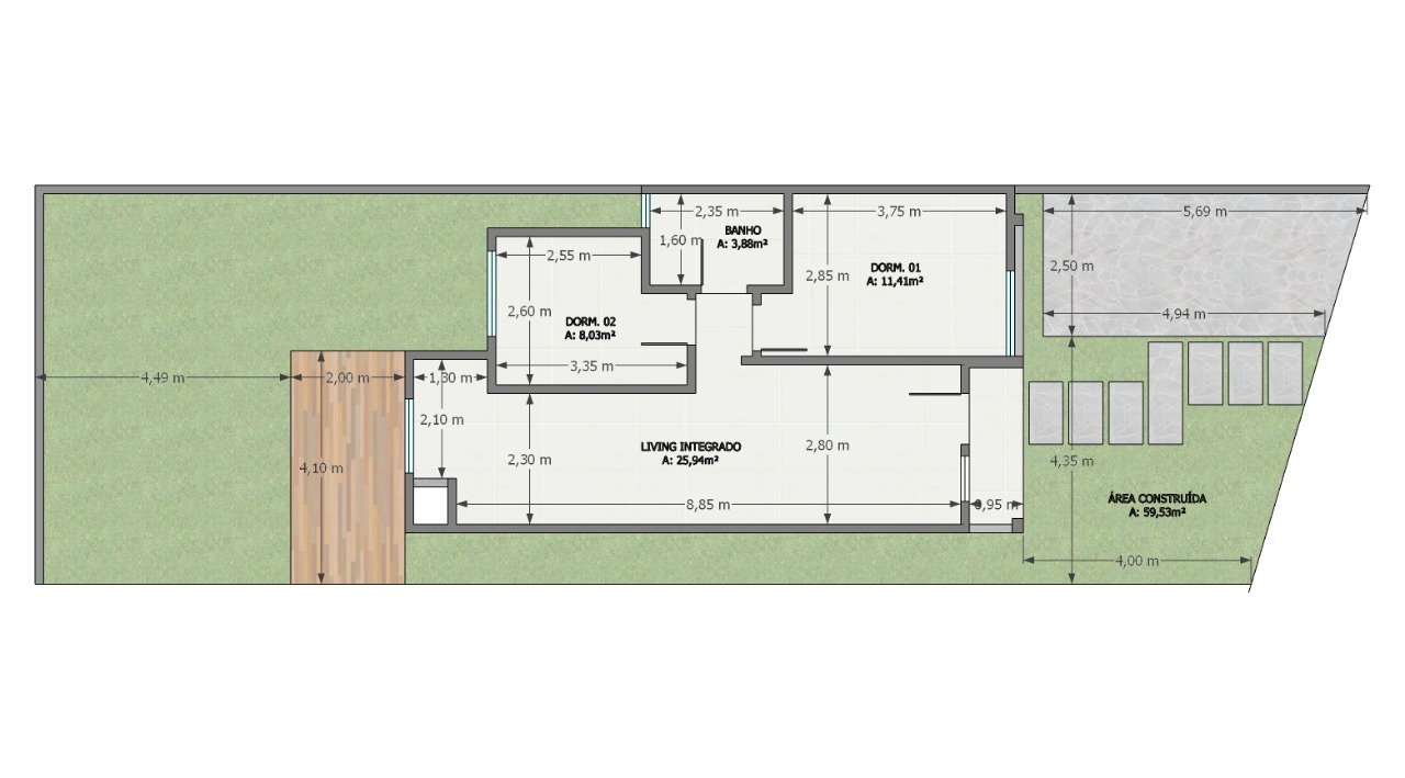 Imagem Casa com 2 Quartos à Venda, 60 m²em Santa Maria - Passo Fundo