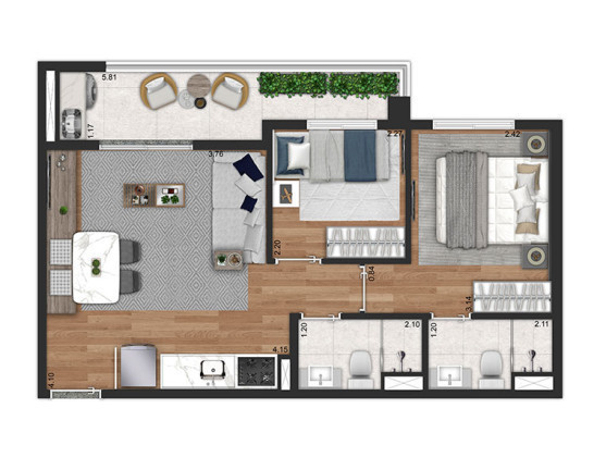 Imagem Apartamento com 2 Quartos à Venda, 47 m²em Vila Pompéia - São Paulo