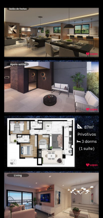 Imagem Apartamento com 3 Quartos à Venda, 87 m² em Vila Bastos - Santo André Imagem Apartamento com 3 Quartos à Venda, 87 m² em Vila Bastos - Santo André