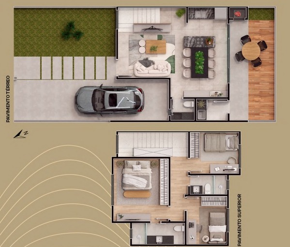 Imagem Sobrado com 3 Quartos à Venda, 114 m² em Costeira - Araucária Imagem Sobrado com 3 Quartos à Venda, 114 m² em Costeira - Araucária