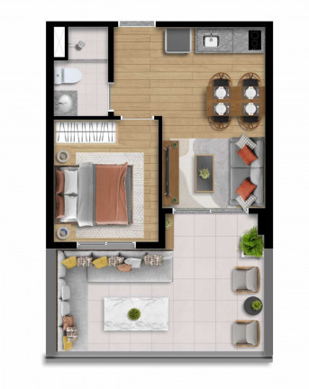 Imagem Apartamento com 1 Quarto à Venda, 29 m²em São Judas - São Paulo