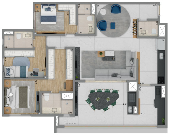 Imagem Apartamento com 2 Quartos à Venda, 71 m² em Vila Albertina - São Paulo