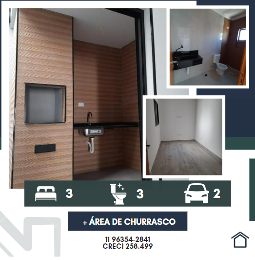 Imagem Sobrado com 3 Quartos à Venda, 90 m²em Vila Granada - São Paulo