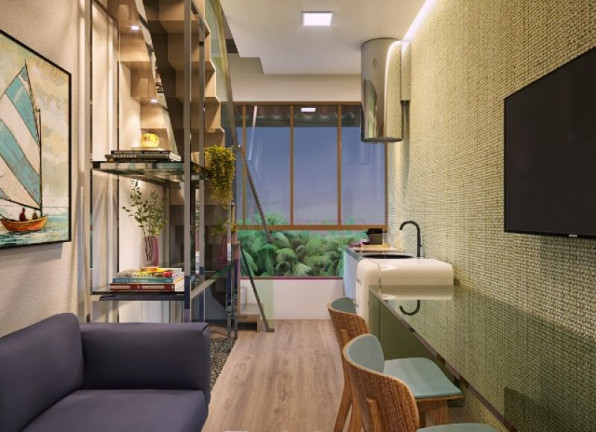 Imagem Apartamento com 1 Quarto à Venda, 23 m² em Loteamento Porto de Galinhas - Ipojuca