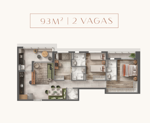 Imagem Apartamento com 3 Quartos à Venda, 88 m² em Centro Comercial Jubran - Barueri
