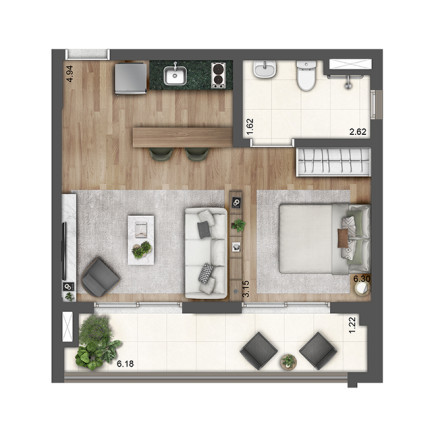 Imagem Apartamento com 1 Quarto à Venda,  em Chácara Inglesa - São Paulo