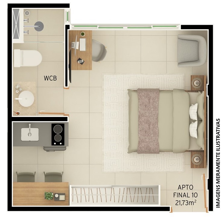 Imagem Loft com 1 Quarto à Venda, 19 m²em Intermares - Cabedelo Imagem Loft com 1 Quarto à Venda, 19 m²em Intermares - Cabedelo