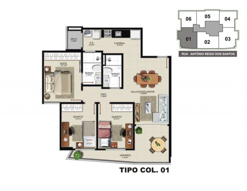 Imagem Apartamento com 2 Quartos à Venda, 73 m² em Itapuã - Vila Velha Imagem Apartamento com 2 Quartos à Venda, 73 m² em Itapuã - Vila Velha