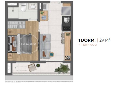 Imagem Apartamento com 1 Quarto à Venda, 29 m² em Pinheiros - São Paulo